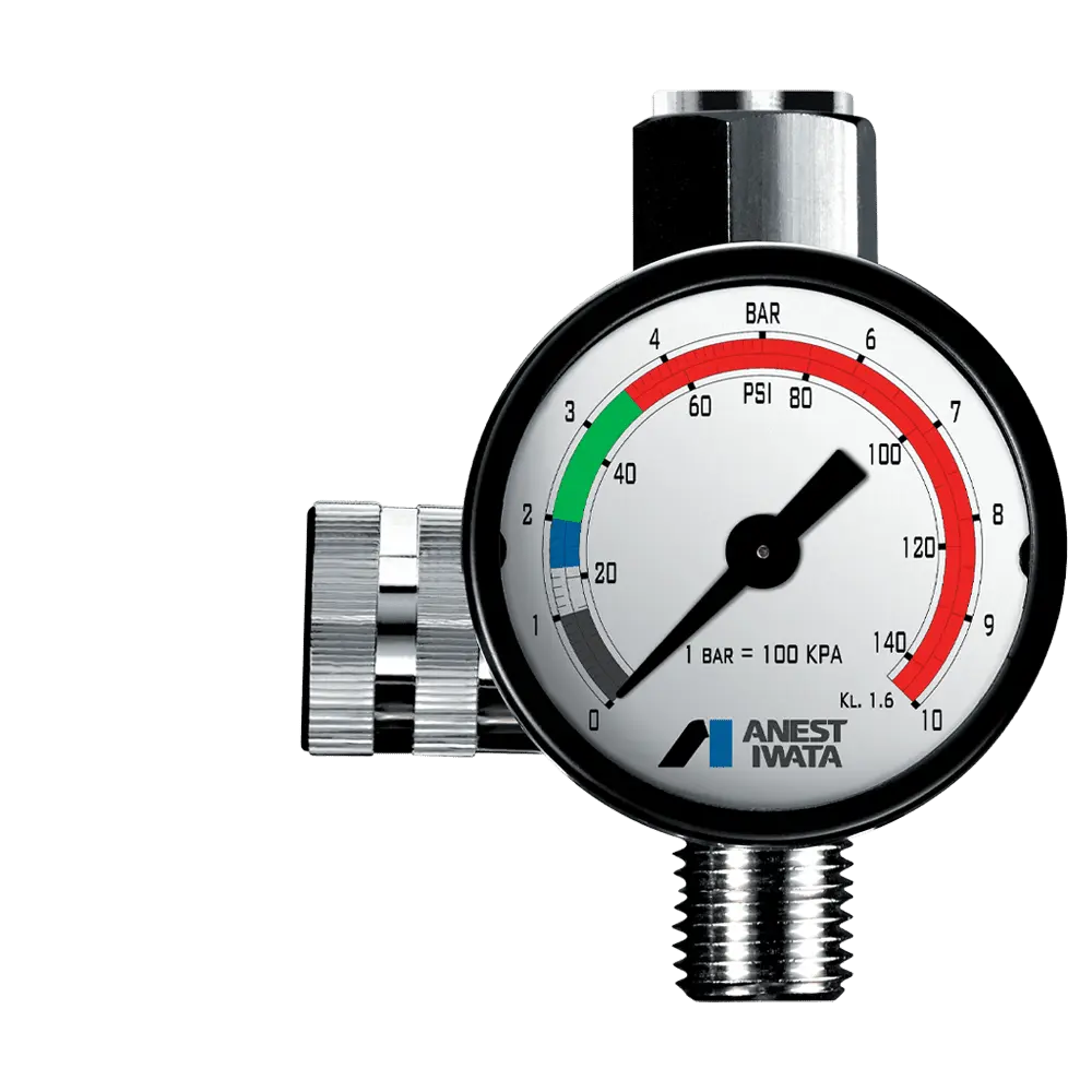 Regulador De Presion Manometro Anest Iwata Impact Original