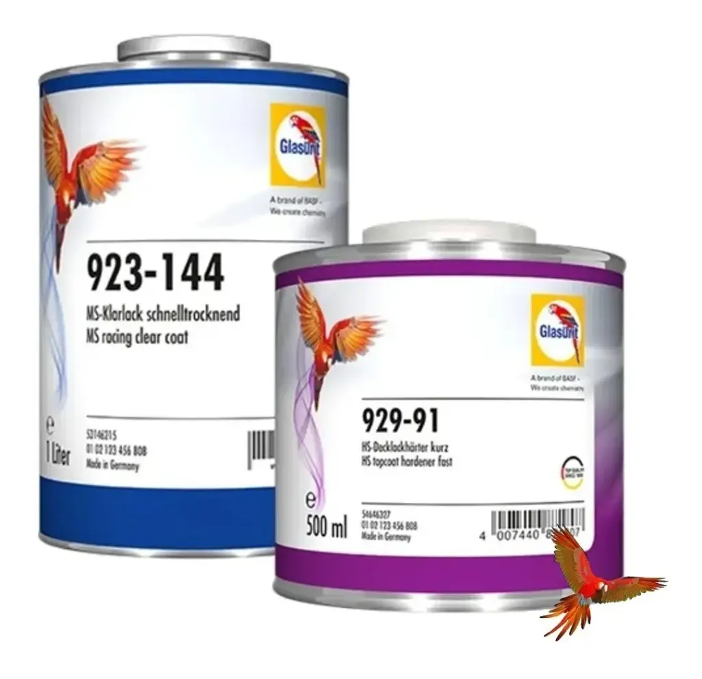 Laca Barniz Glasurit 144 Rápido + Cat 0,5 Automotriz Alemán