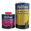 Polikor Barniz Clear Laca PU Automotriz HS Kit 1.5 LT
