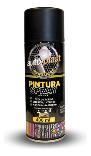 [3181985BUMPER] SPRAY AUTOPLAST BUMPER PLASTICOS NEGRO MATE 400 ML
